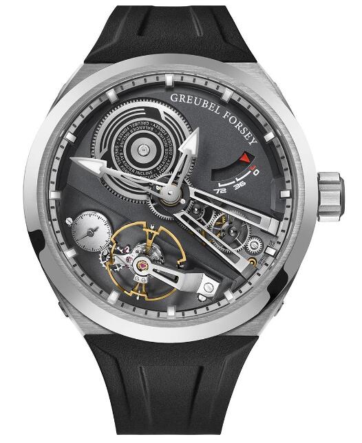 Replica Greubel Forsey Watch Balancier S2 Titanium Rubber Strap Men